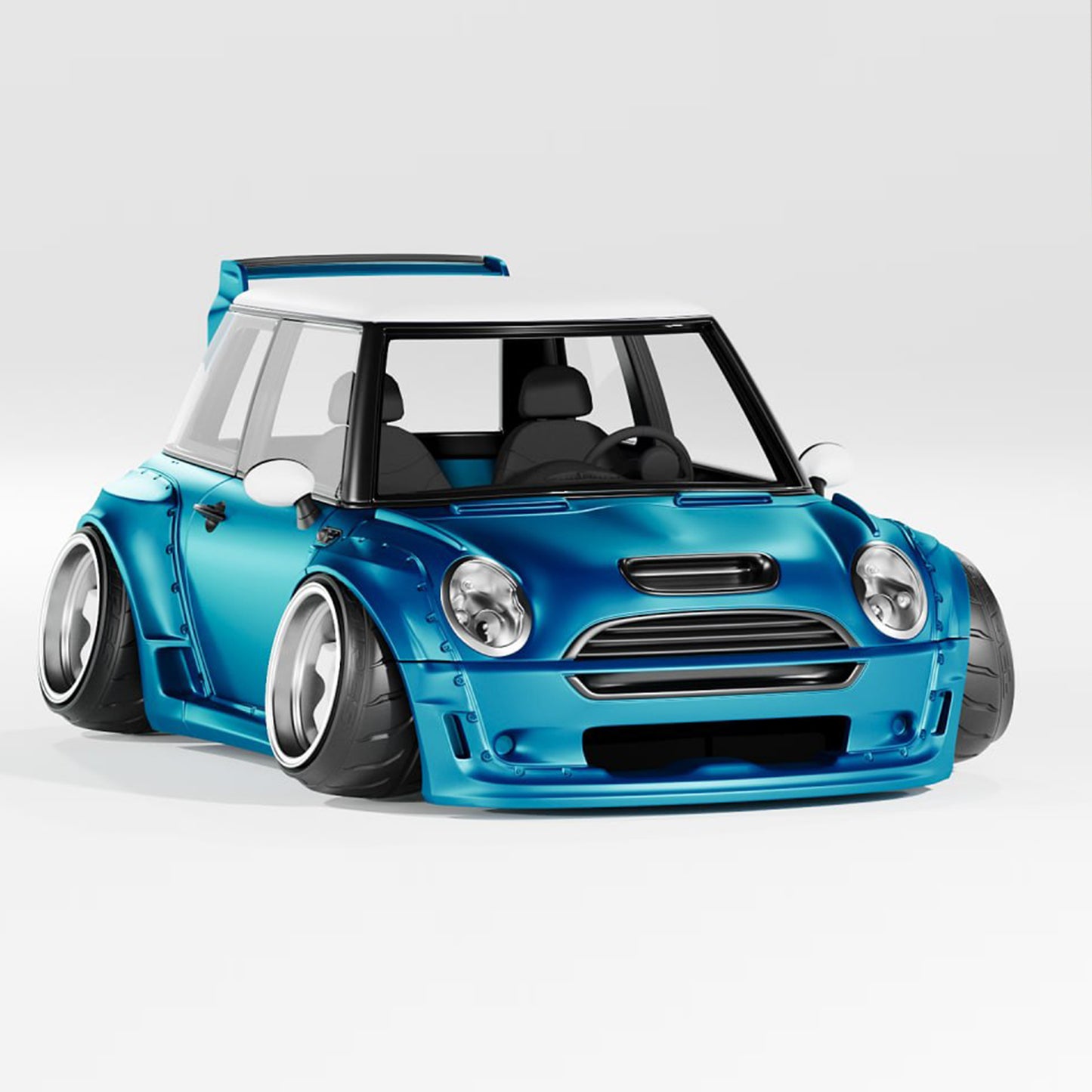 Mini Cooper S (R53) Scale Model — Custom Widebody Edition